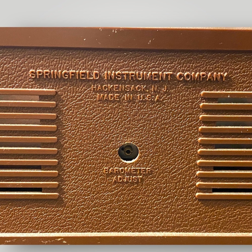Springfield Weather Station Barometer Thermometer Hygrometer Desk USA 1970s - Picture 7 of 10